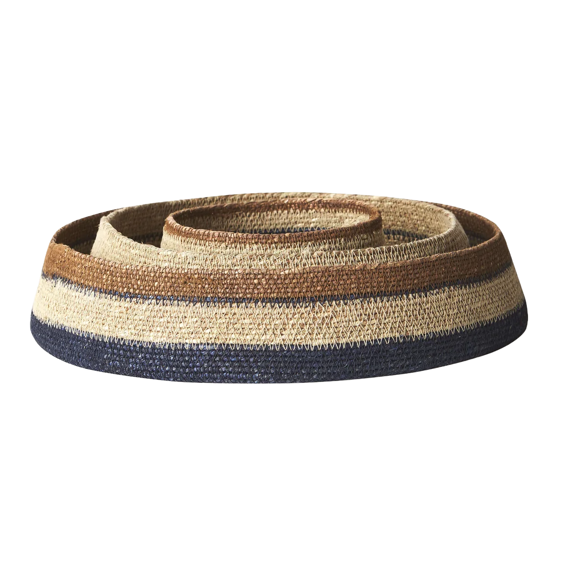 Sabine woven basket indigo