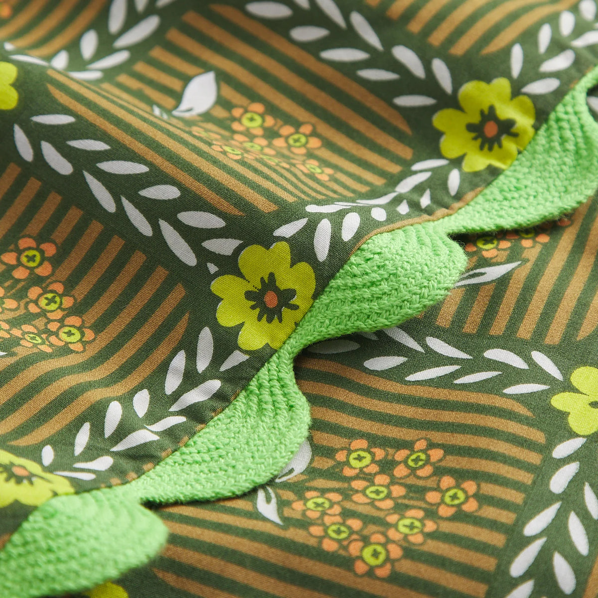 Sage & Clare Billy cotton pillowcase set with ric-rac edging