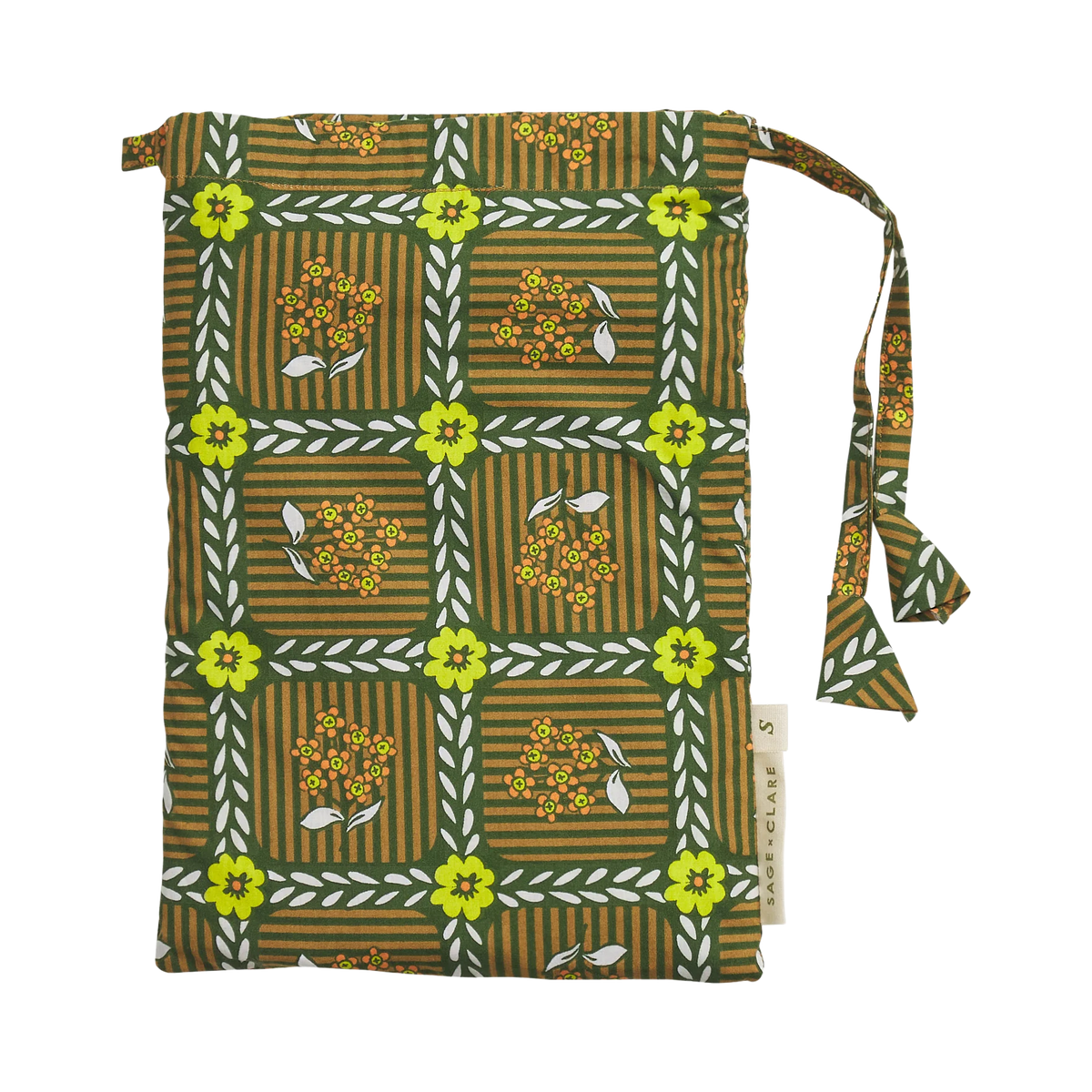 Sage & Clare Billy cotton pillowcase set with ric-rac edging