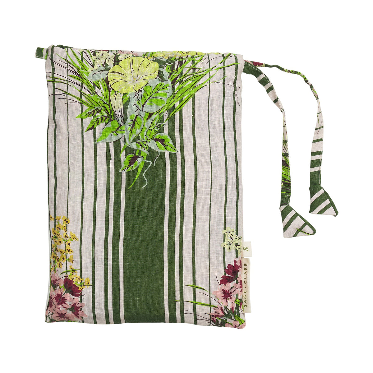Sage & Clare Dempsey linen pillowcase set hunter green