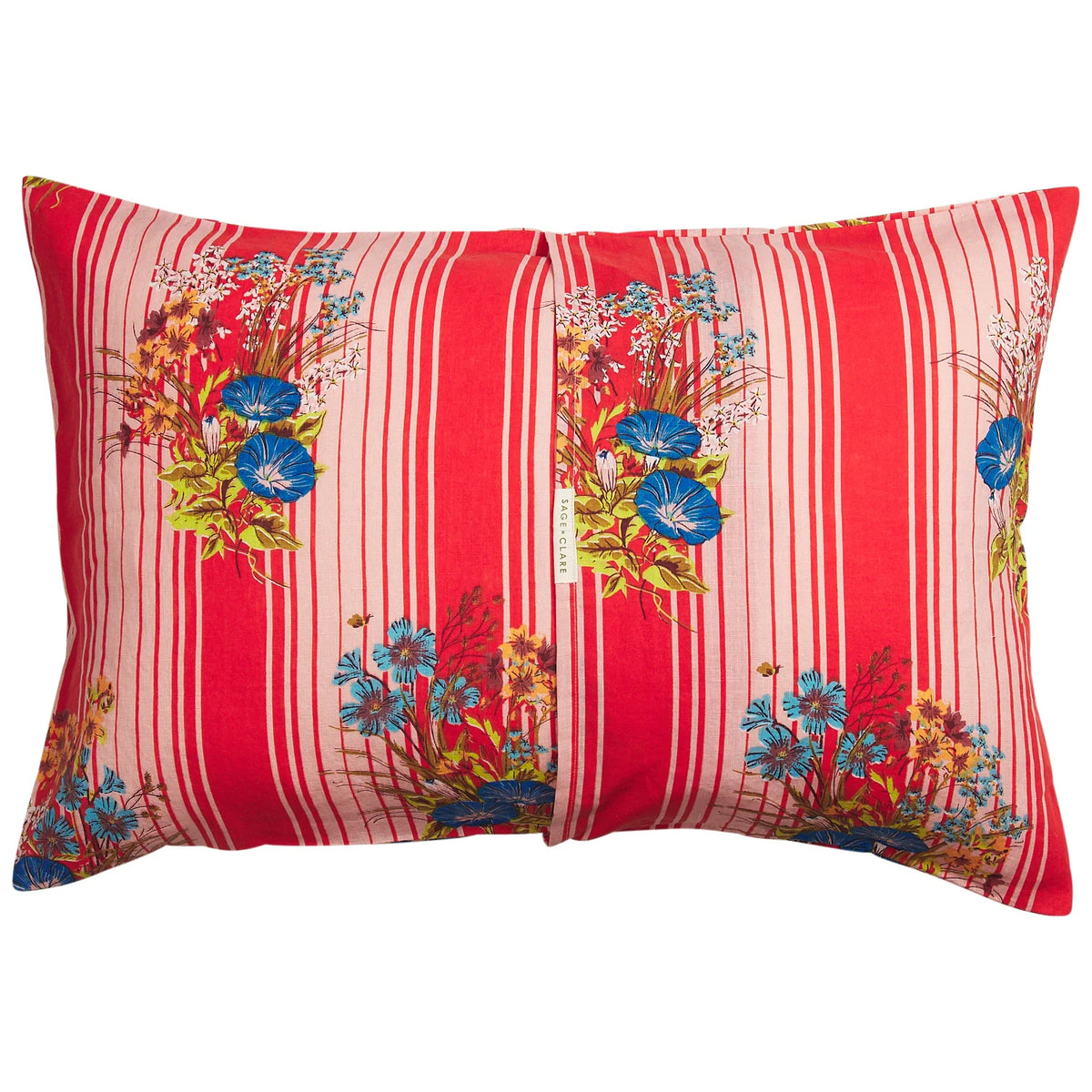 Sage & Clare Dempsey linen pillowcase set poppy
