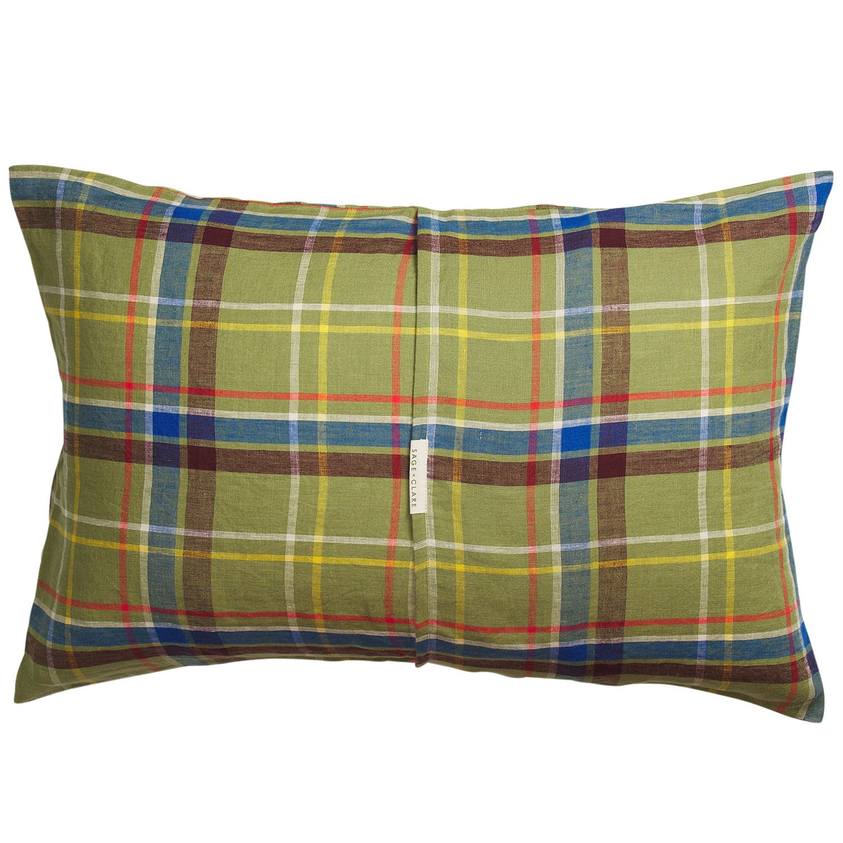 Sage & Clare Frances linen pillowcase set moss