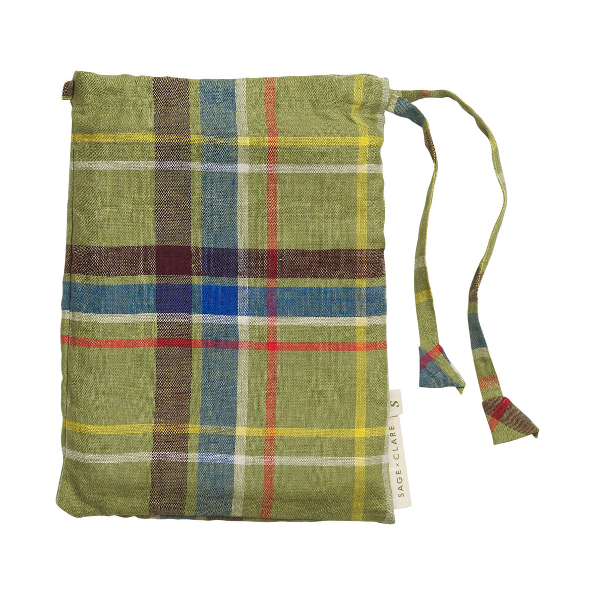 Sage & Clare Frances linen pillowcase set moss