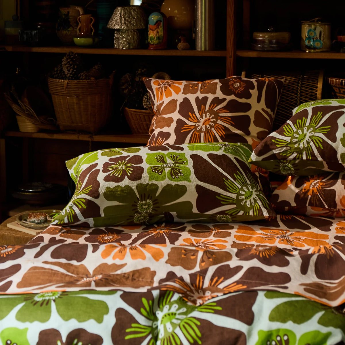 Sage & Clare Jolene linen pillowcase set fluorite
