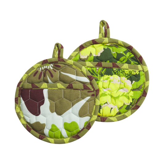 Sage & Clare Jolene organic cotton pot holder set