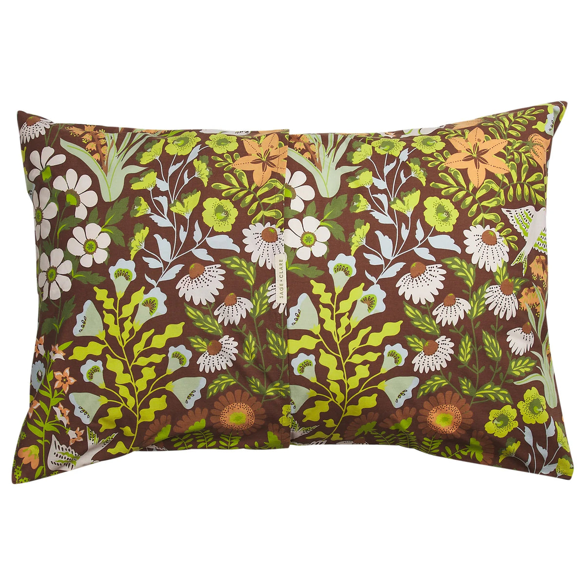 Sage & Clare Sloane cotton pillowcase set umber