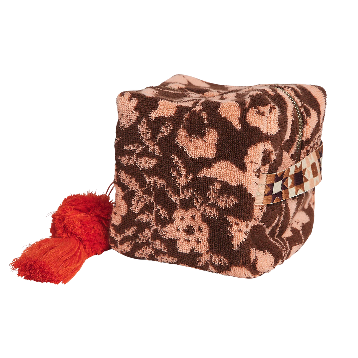 Sage & Clare cotton terry Indiana pouch carnelian