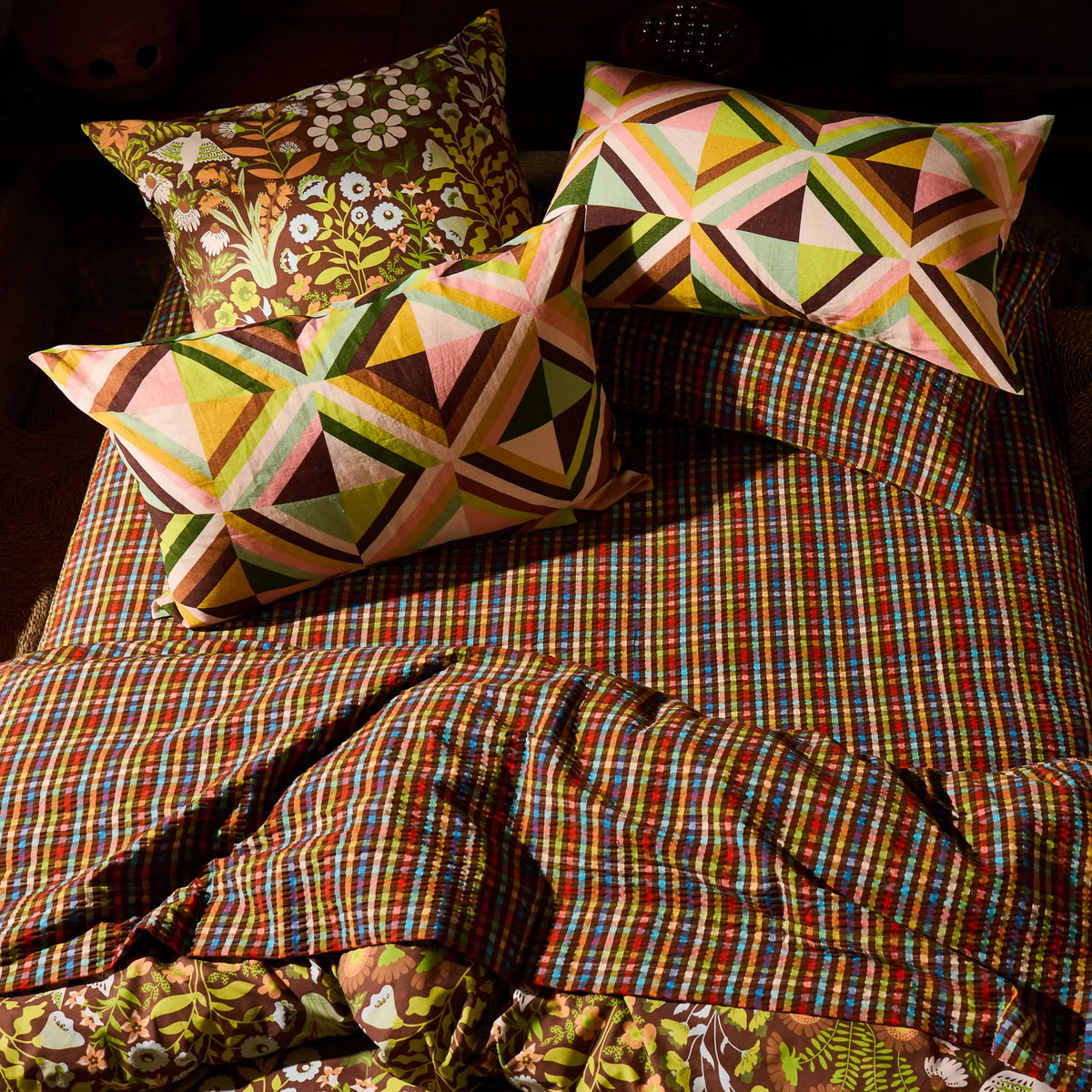 Sage x Clare Mabel linen pillowcase set