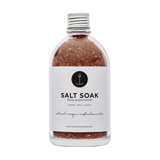 Bath salts rose & geranium 350g