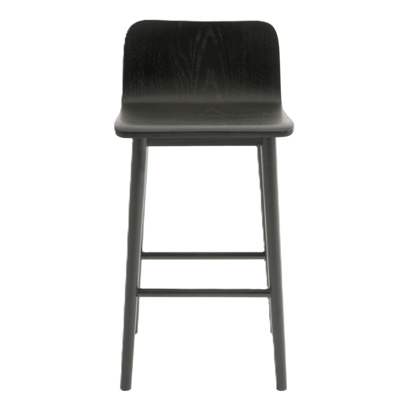 Sammy oak counter stool black