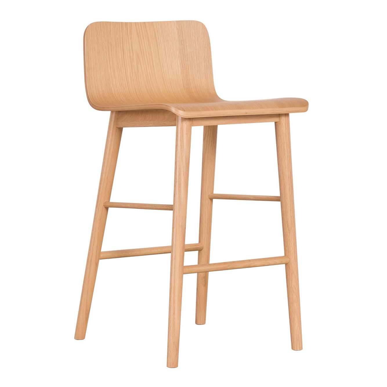 Sammy oak counter stool natural