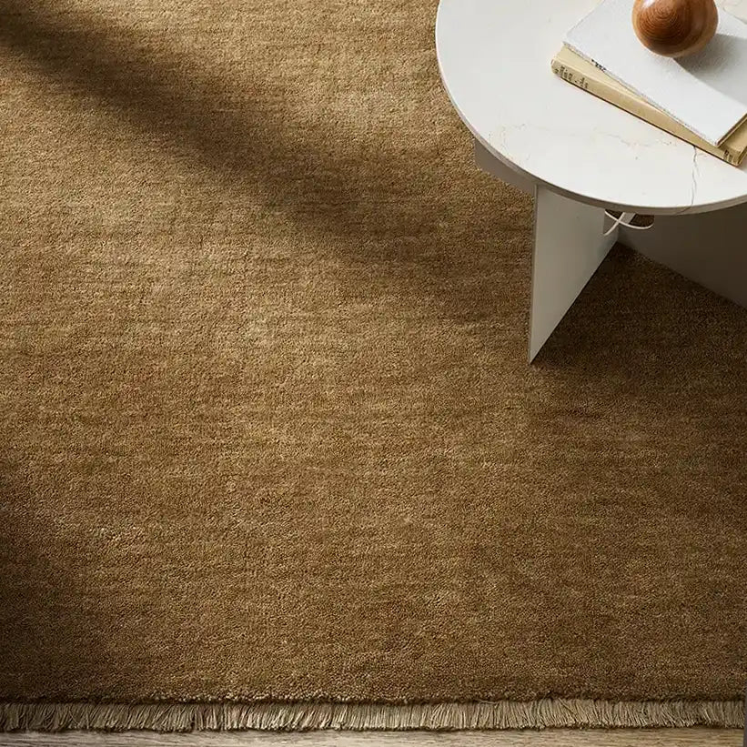 Sandringham wool rug fenugreek