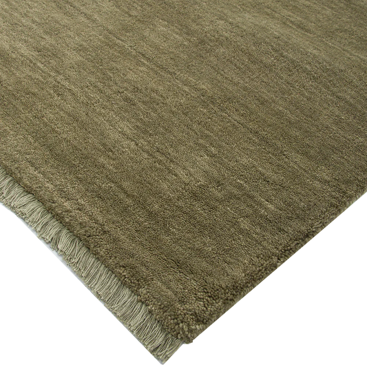 Sandringham NZ wool rug basil