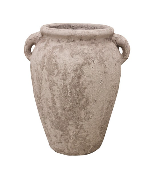 Textured urn natural 55cm