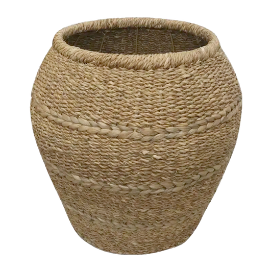 Natural seagrass planter 50cm