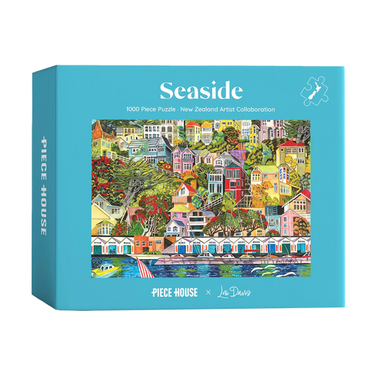 Seaside Wellington boat sheds 1000-piece jigsaw puzzle