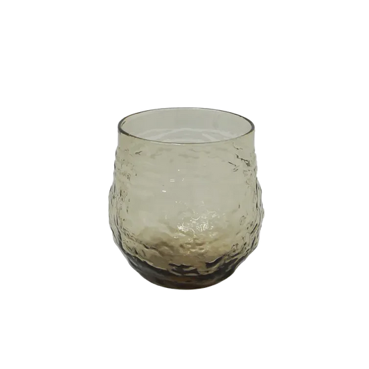 Sienna organic shaped glass tumbler smoke