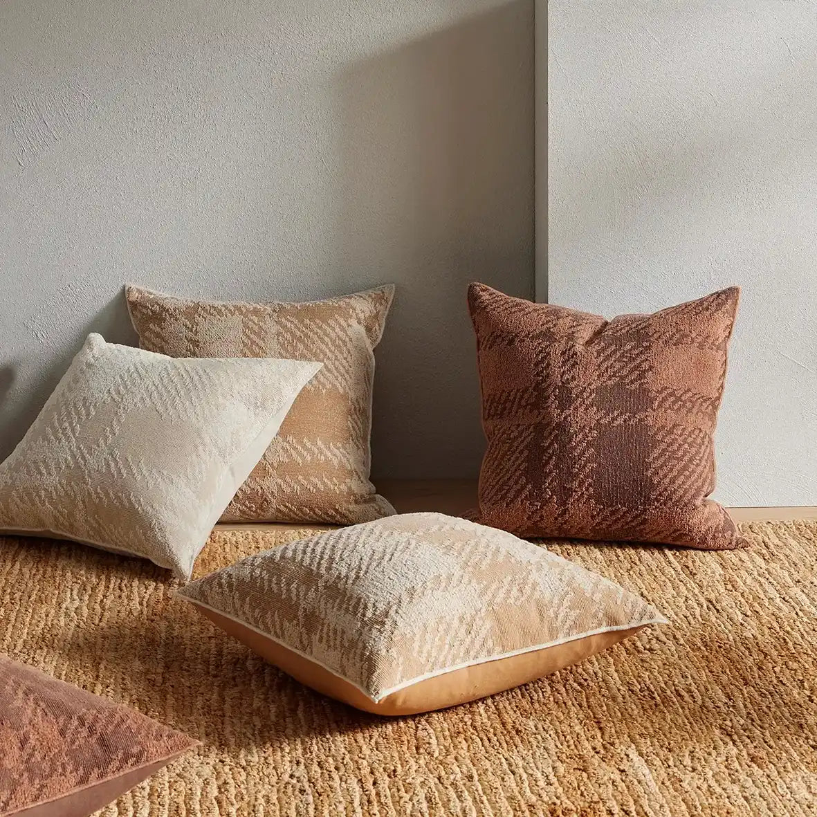Sienne cushion cover 50cm earth