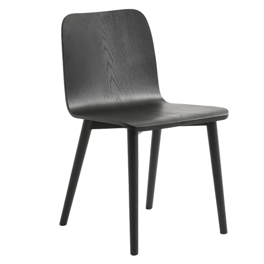 Tami oak dining chair black