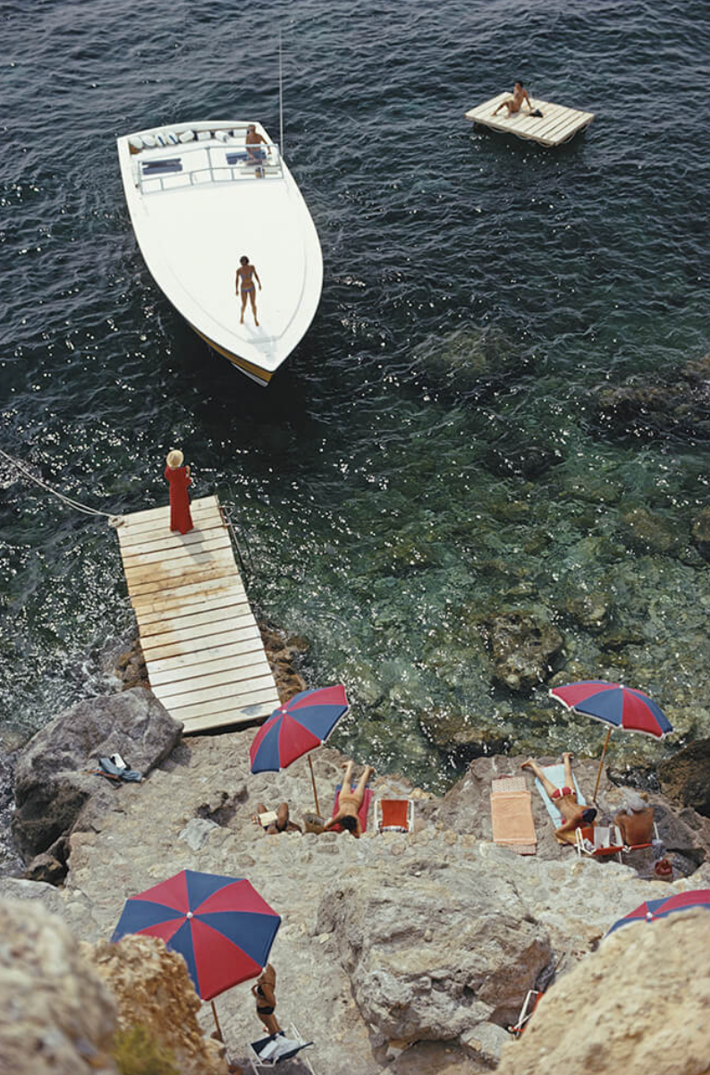Slim Aarons 'Coming Ashore' photographic print