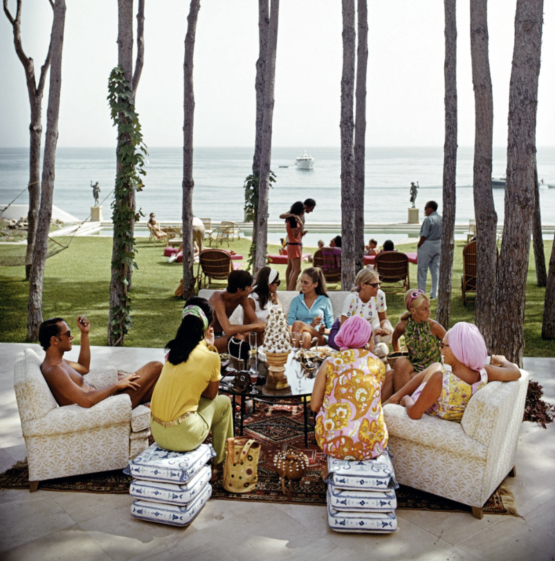 Slim Aarons Marbella House Party portrait
