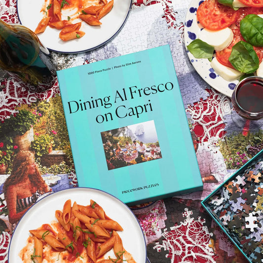 1000-piece Slim Aarons jigsaw puzzle Dining Al Fresco on Capri
