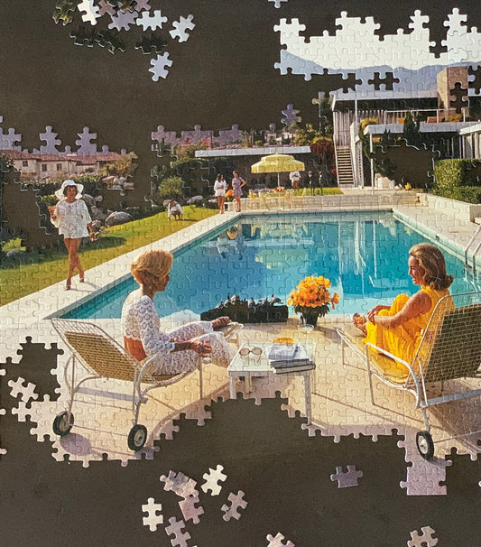 1000-piece Slim Aarons jigsaw puzzle Poolside Gossip