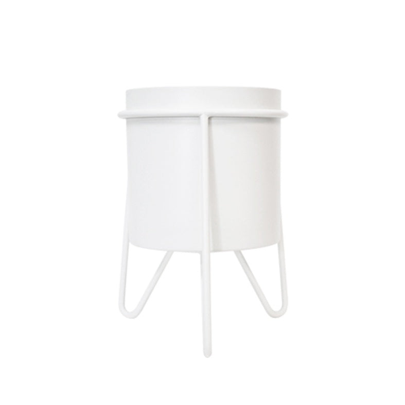 Small planter on stand white