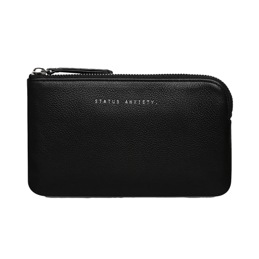 Smoke and mirrors leather wallet black