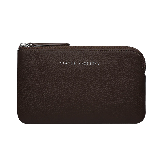 Smoke and mirrors leather wallet cocoa