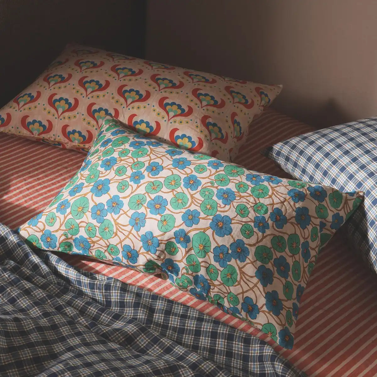 SOW Winki floral linen pillowcase set