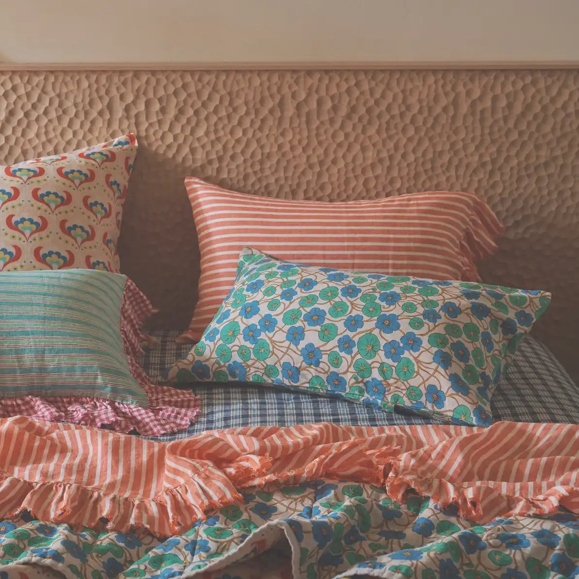 SOW Winki floral linen pillowcase set