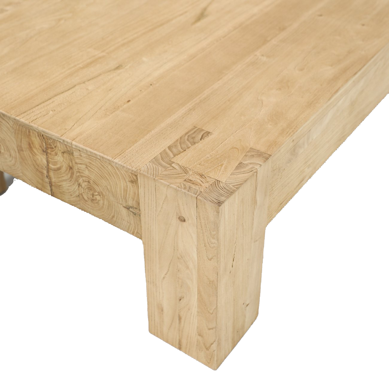 Solid elm rectangular coffee table 150cm