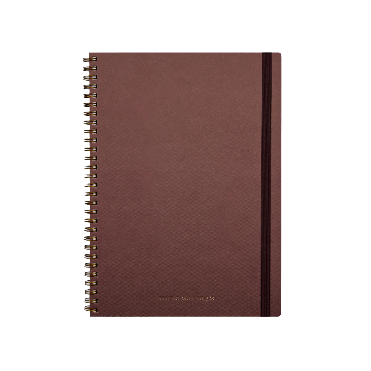 Spiral bound lined notebook cherry