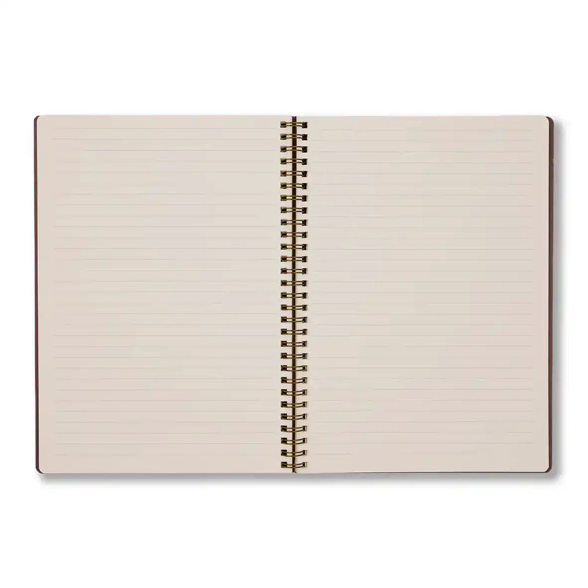 Spiral bound lined notebook cherry