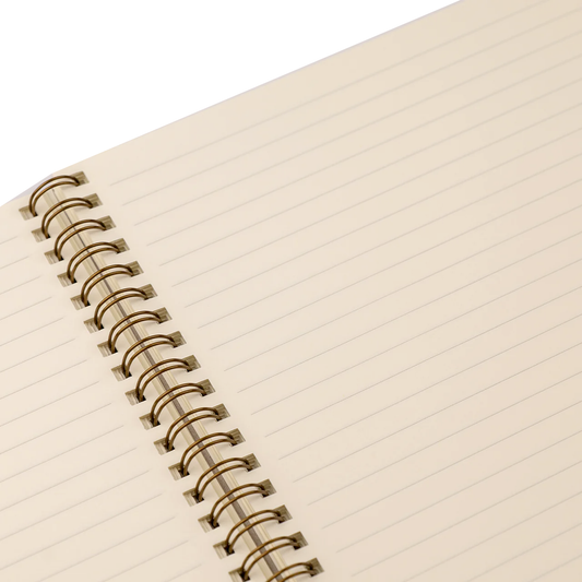 Spiral bound lined notebook charcoal
