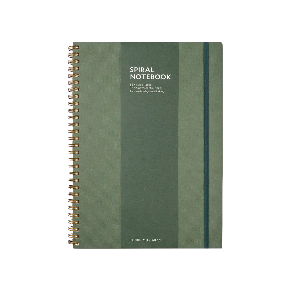 Spiral bound lined notebook forest