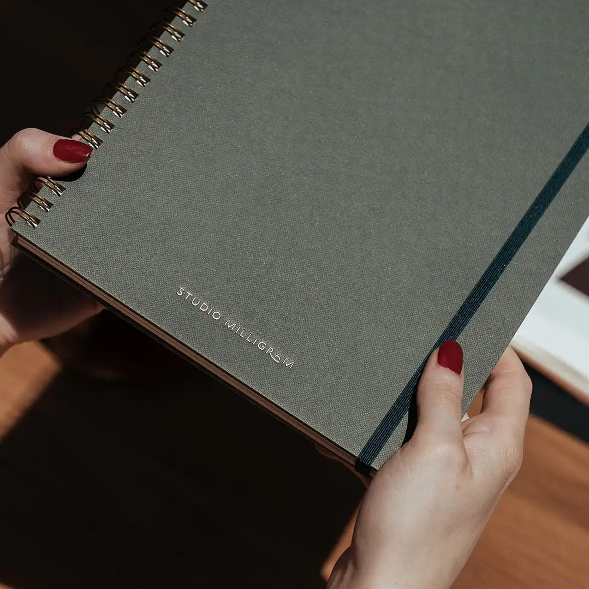 Spiral bound lined notebook forest