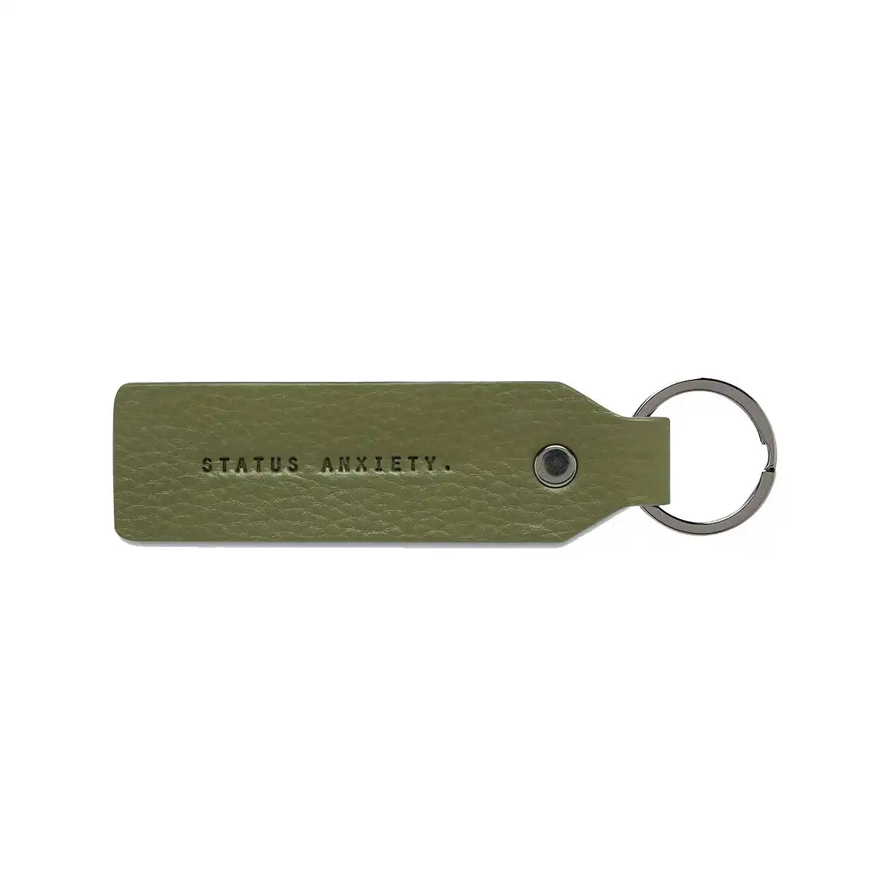 Make your move leather keyring khaki
