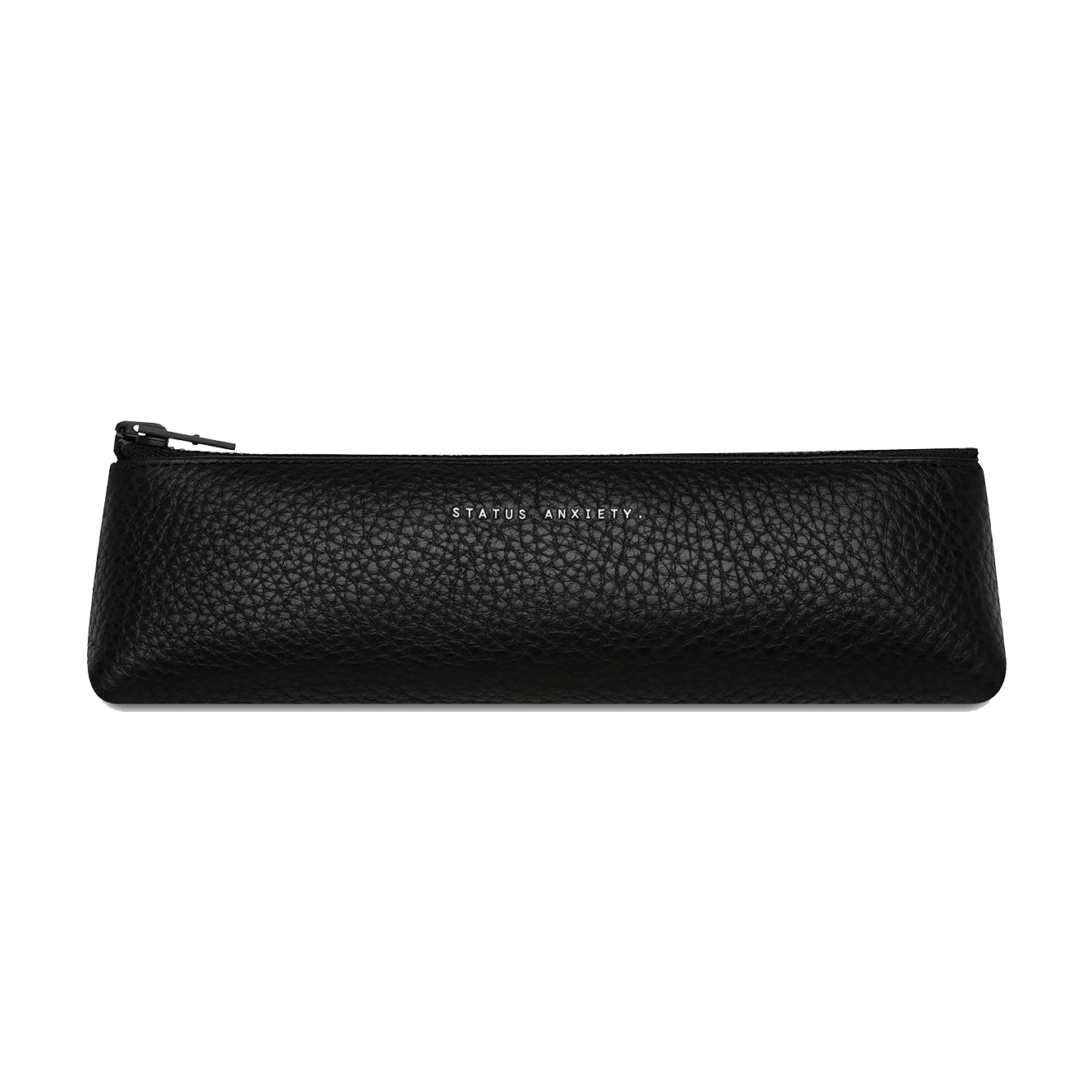 Status Anxiety small leather  makeup case black