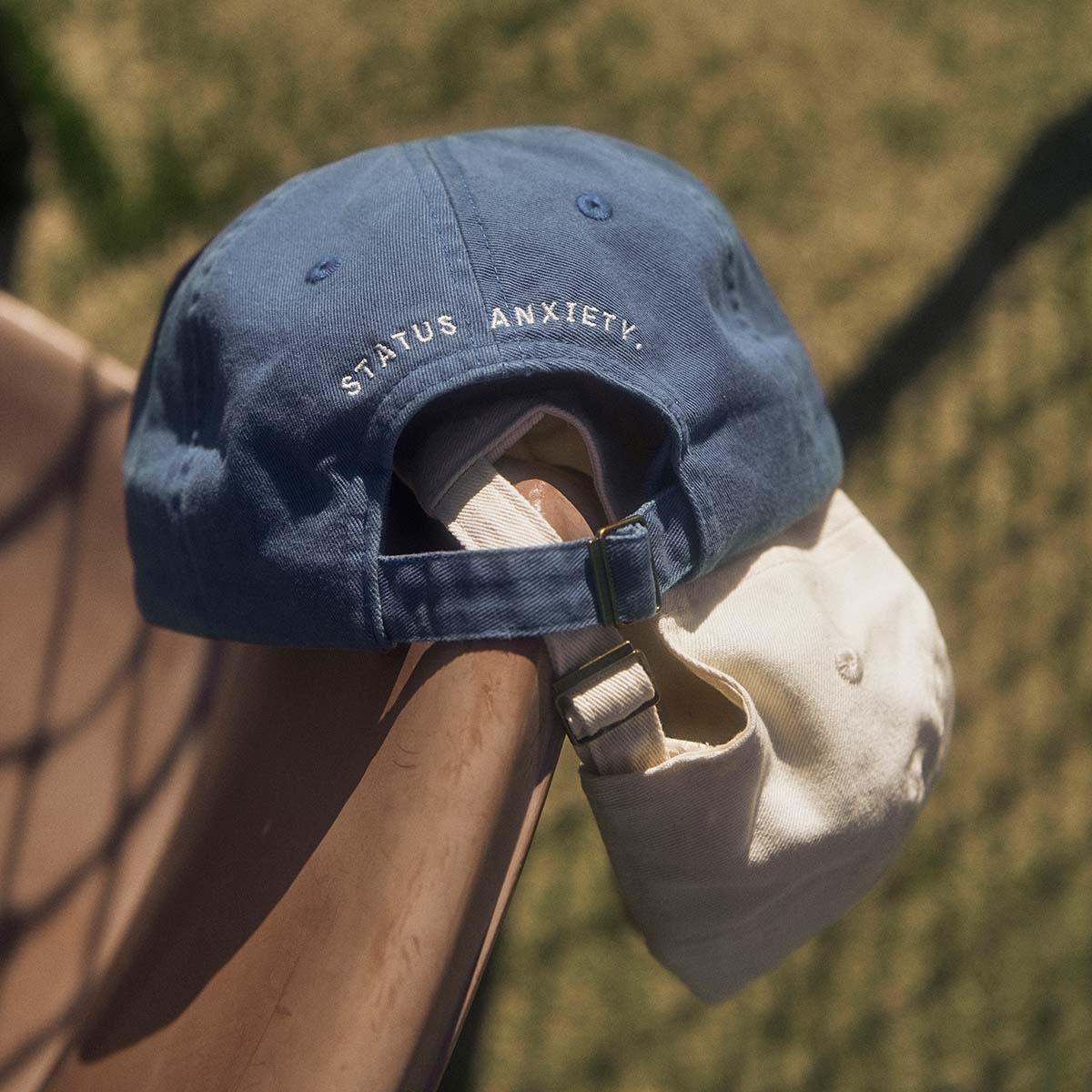 Status Anxiety under the sun cap french blue