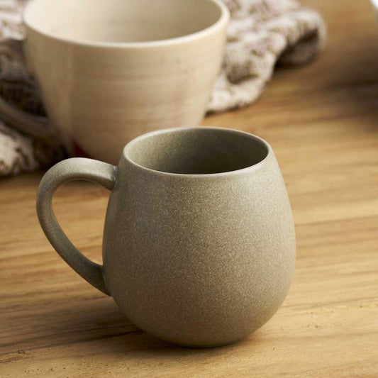 Stoneware mug olive