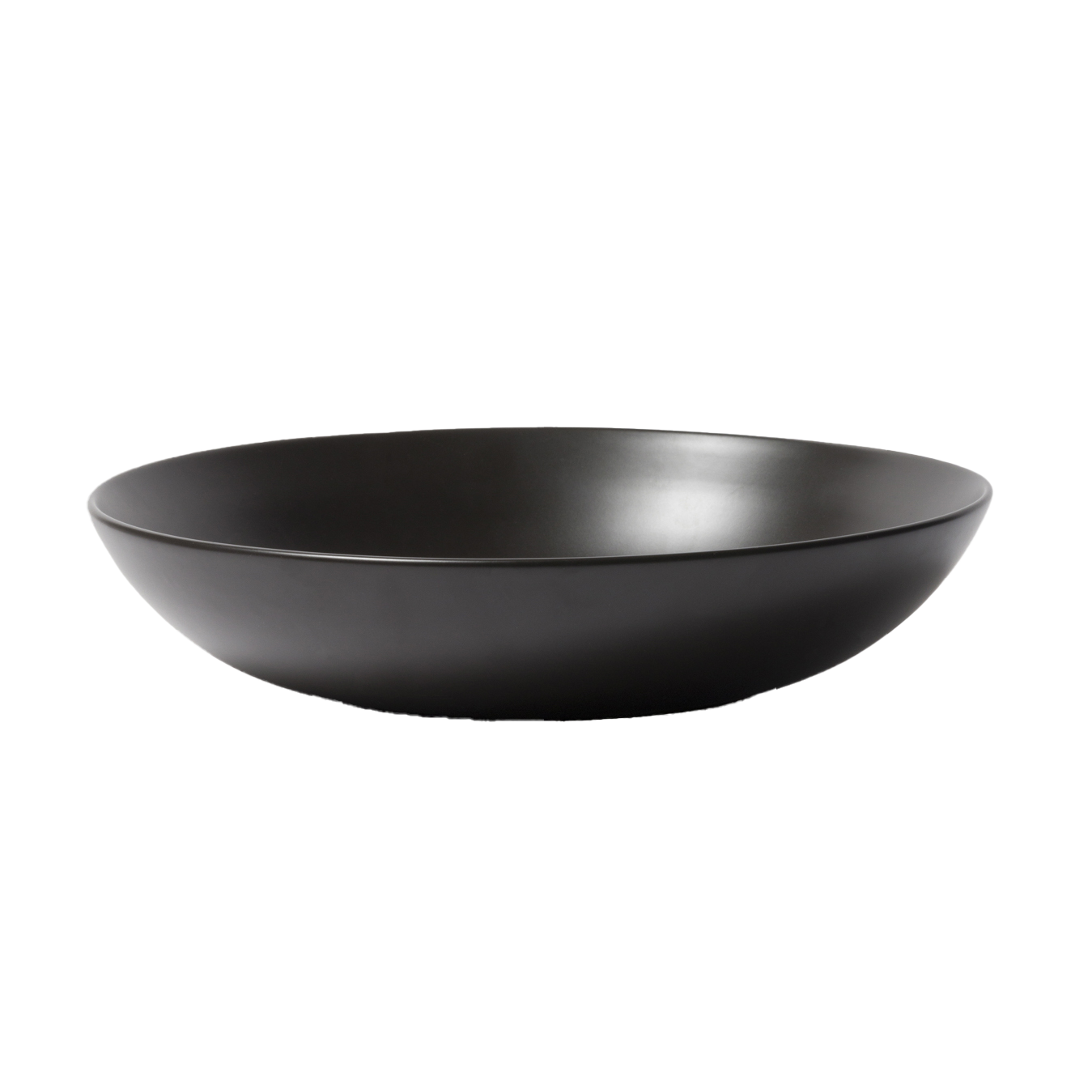 Stoneware serving bowl 32cm black