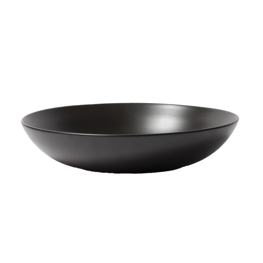 Stoneware serving bowl 32cm black