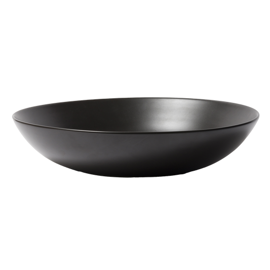 Stoneware serving bowl 35cm black