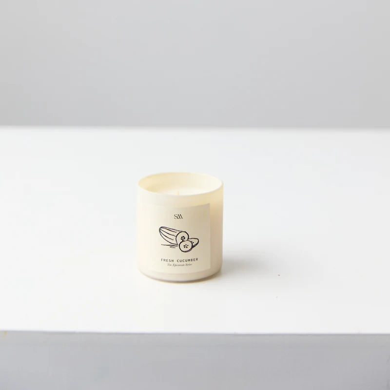 Epicurean mini candle trio - cucumber, apple, tomato