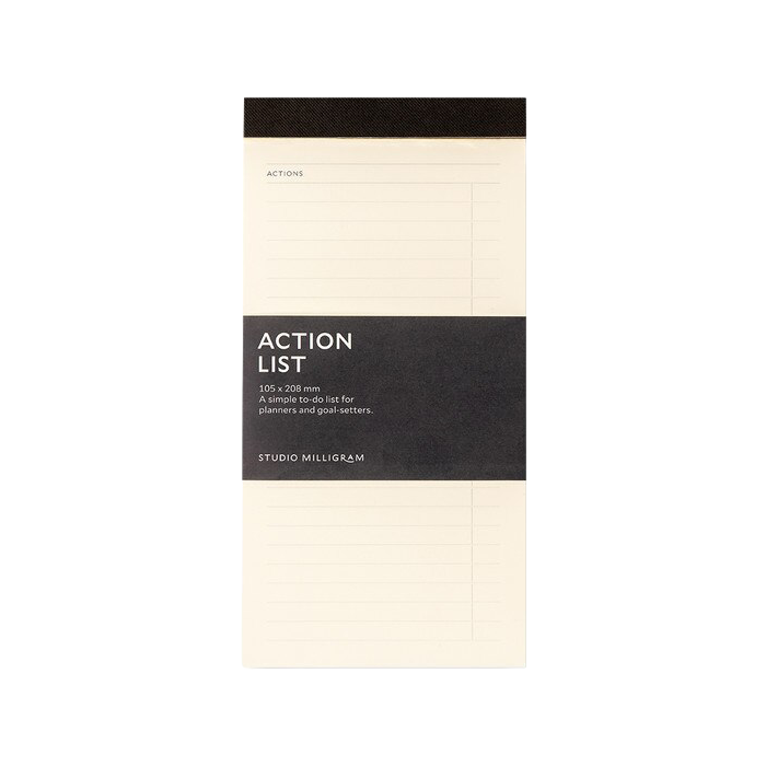 Studio Milligram Action list desk pad