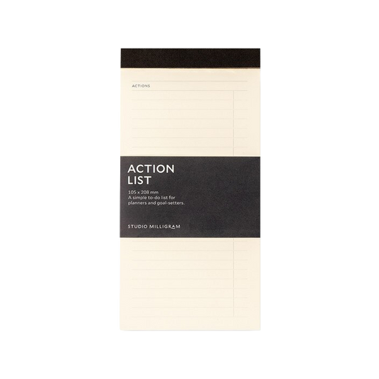 Studio Milligram Action list desk pad