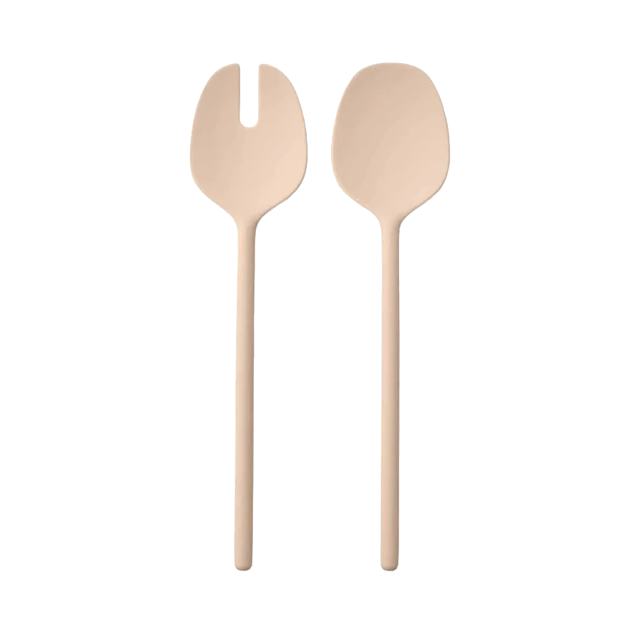 Melamine salad servers biscotti