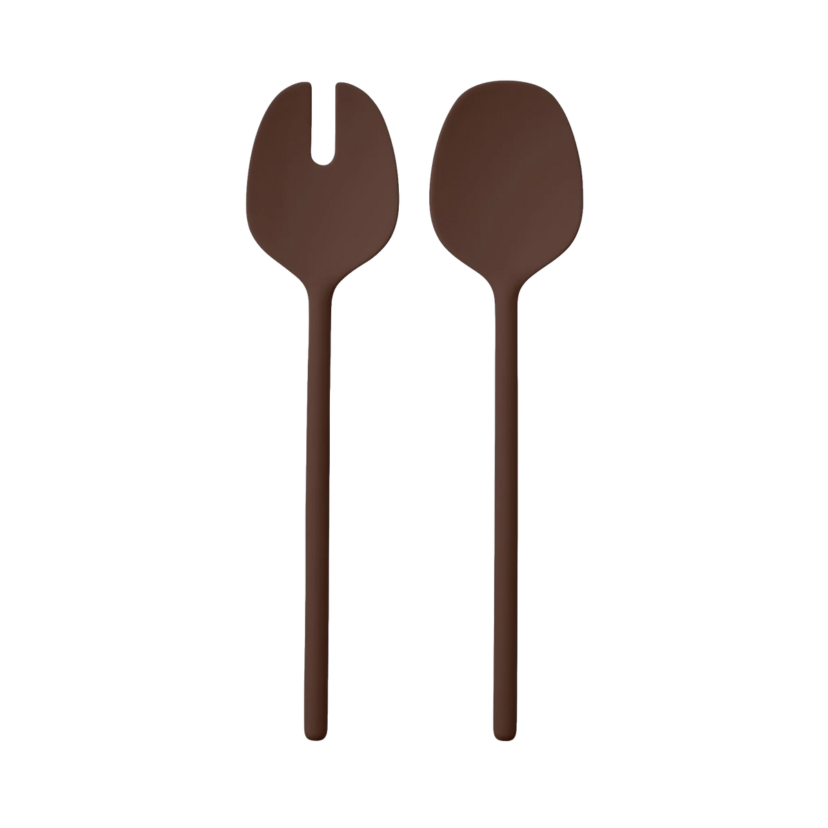 Melamine salad servers cocoa
